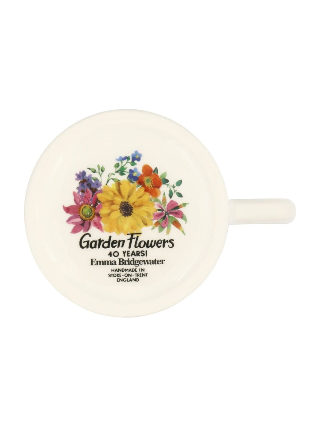 Half Pint Mug - Garden Flowers Mum
