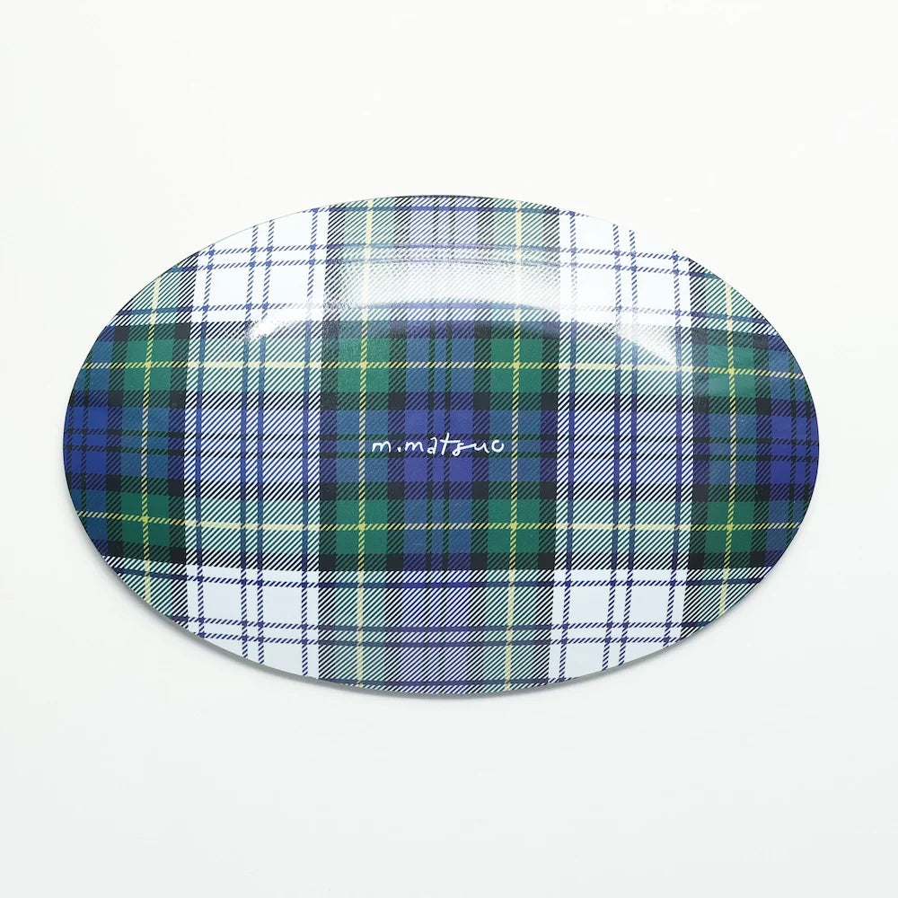 Matsuo Miyuki Glass Oval Plate - Ruru