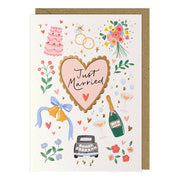 Just Married Bubbly Card