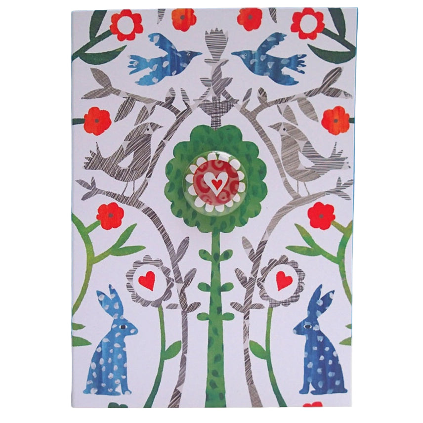 Card With Badge - Heart Collage