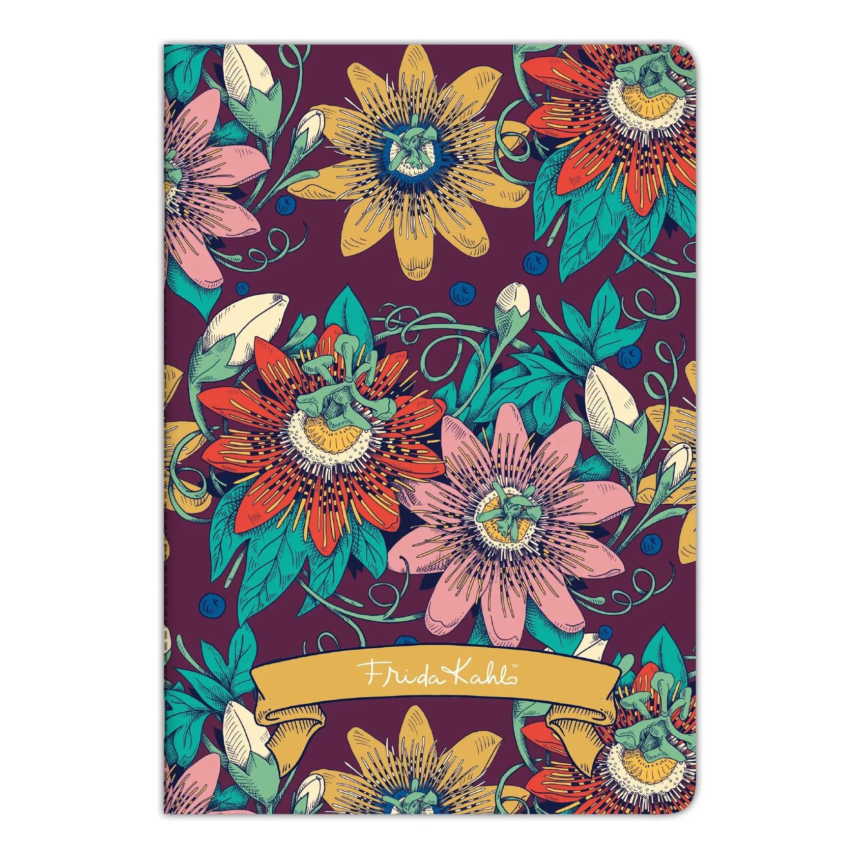 Stitched Lined Notebook A4 - Frida Kahlo