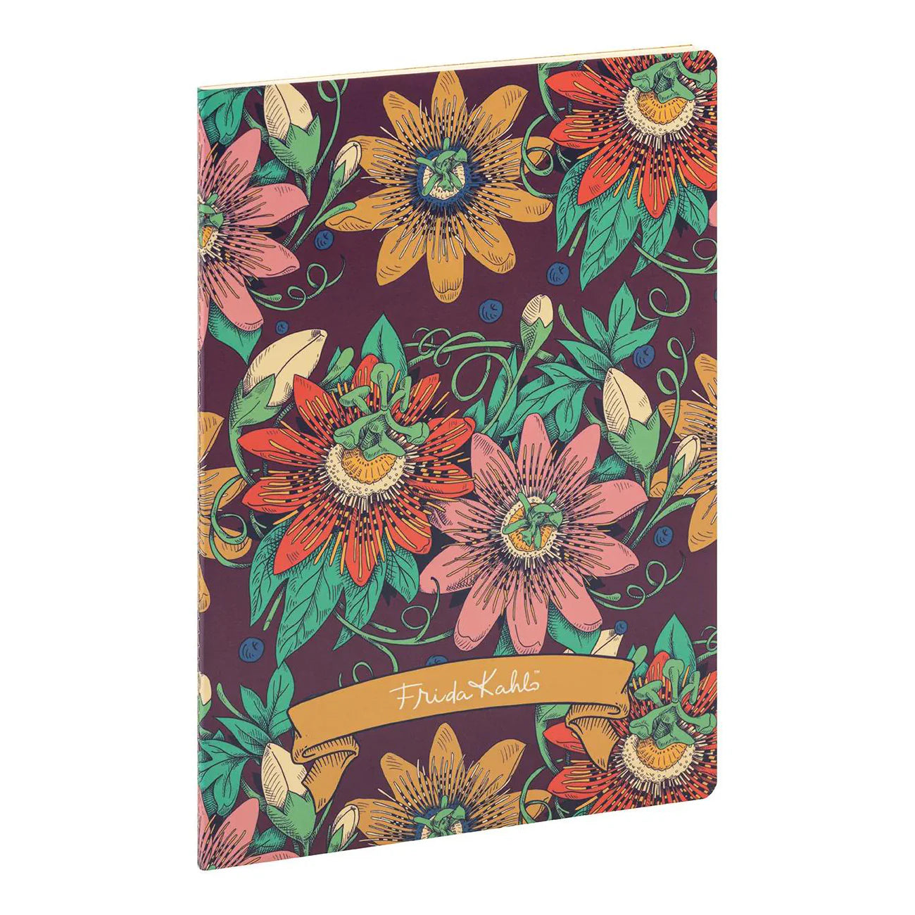 Stitched Lined Notebook A4 - Frida Kahlo