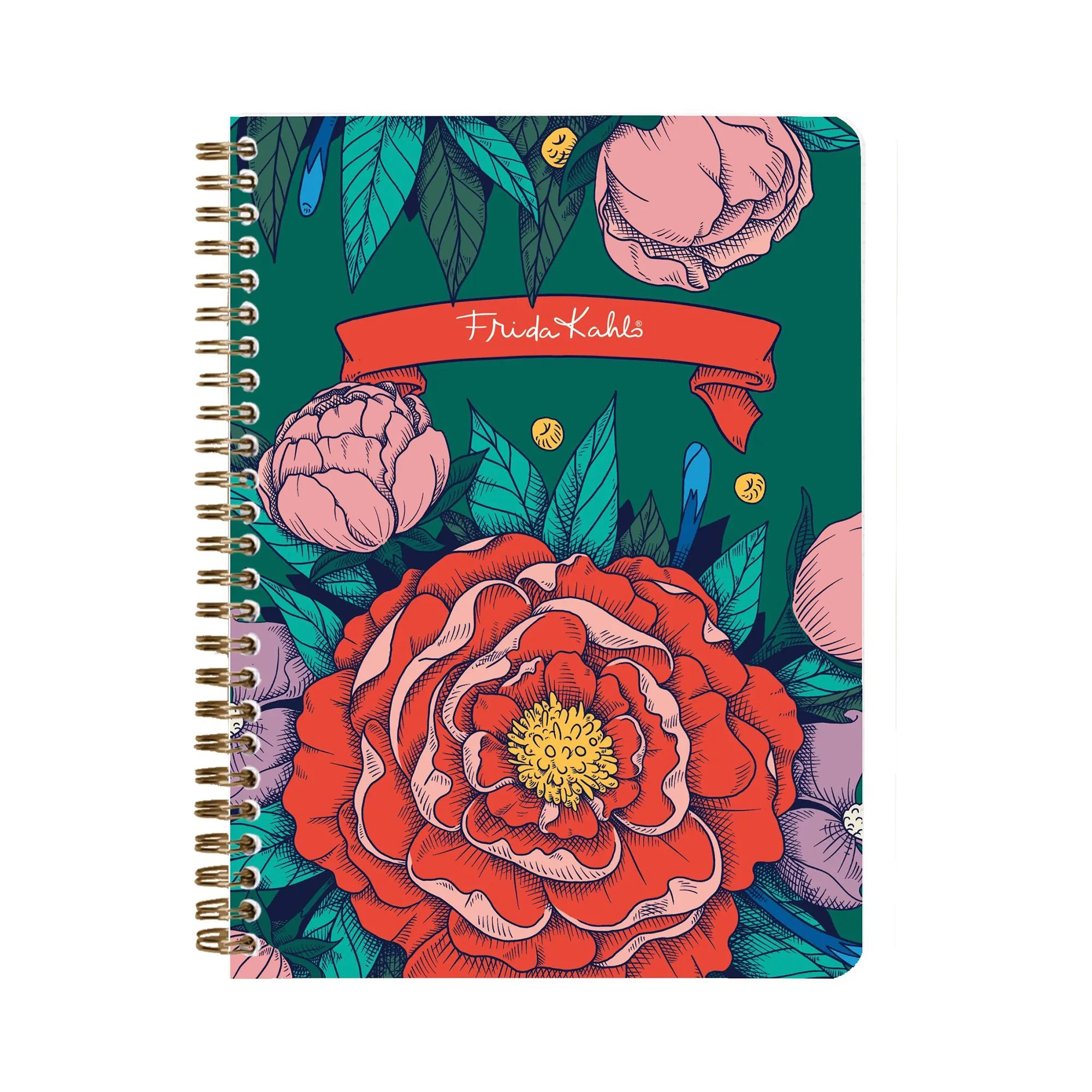 Wirebound Lined Notebook A5 - Frida Kahlo