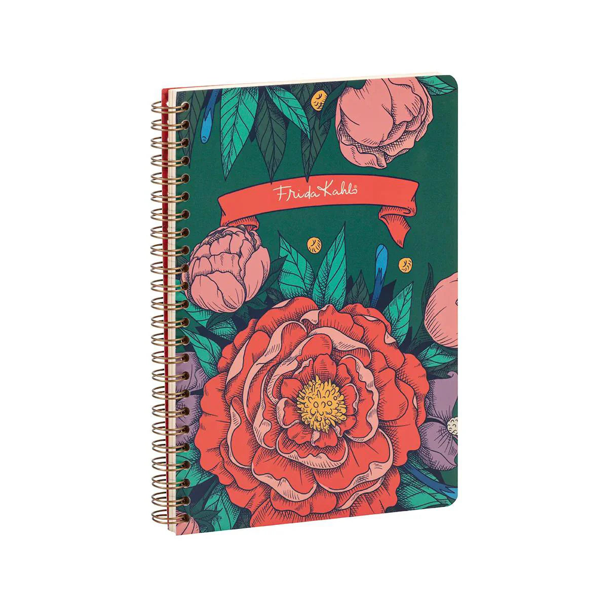 Wirebound Lined Notebook A5 - Frida Kahlo