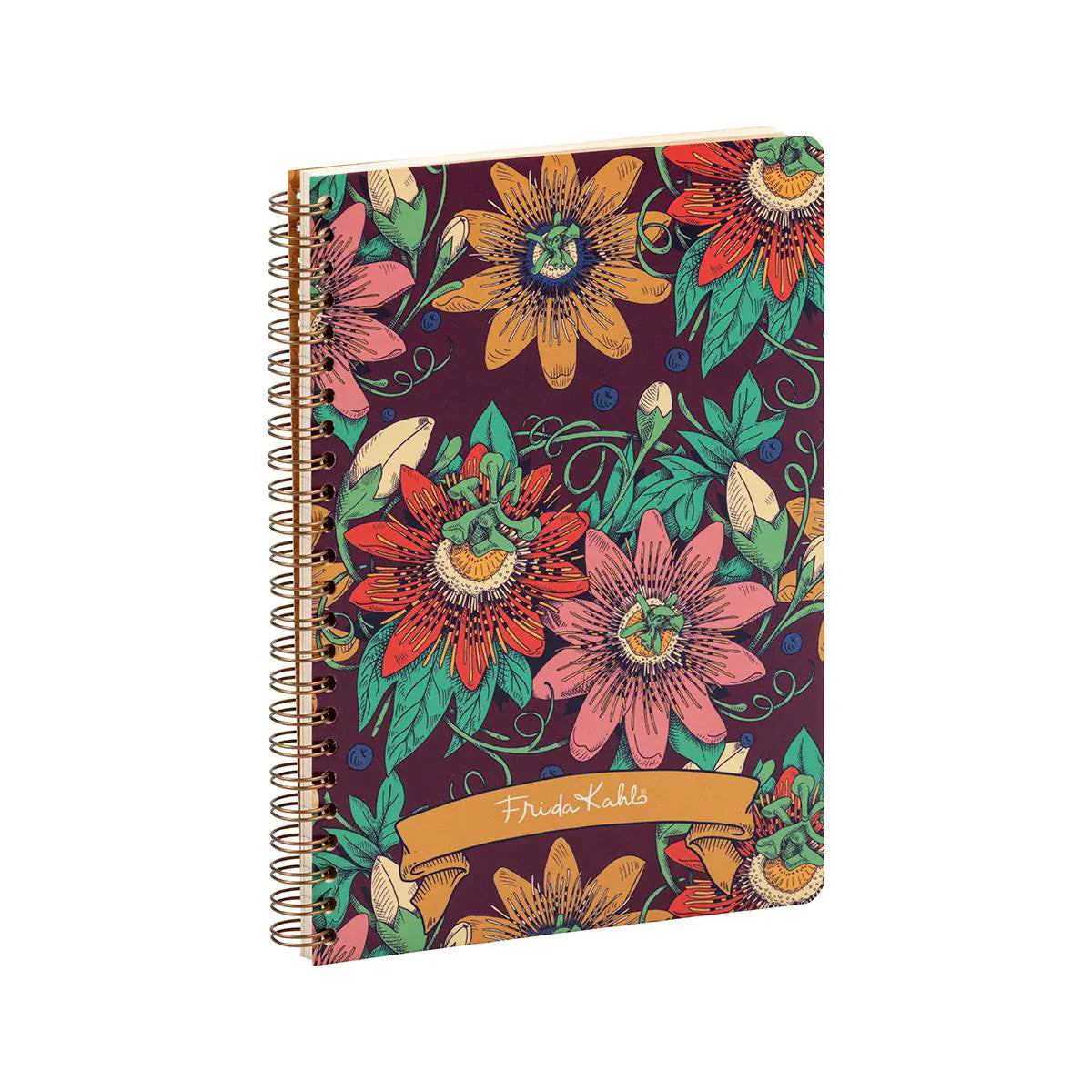 Wirebound Lined Notebook A5 - Frida Kahlo