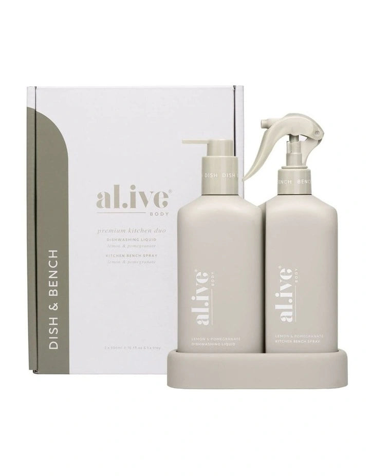 Dishwashing Liquid & Hand Wash Kitchen Duo - Lemon & Pomegranate