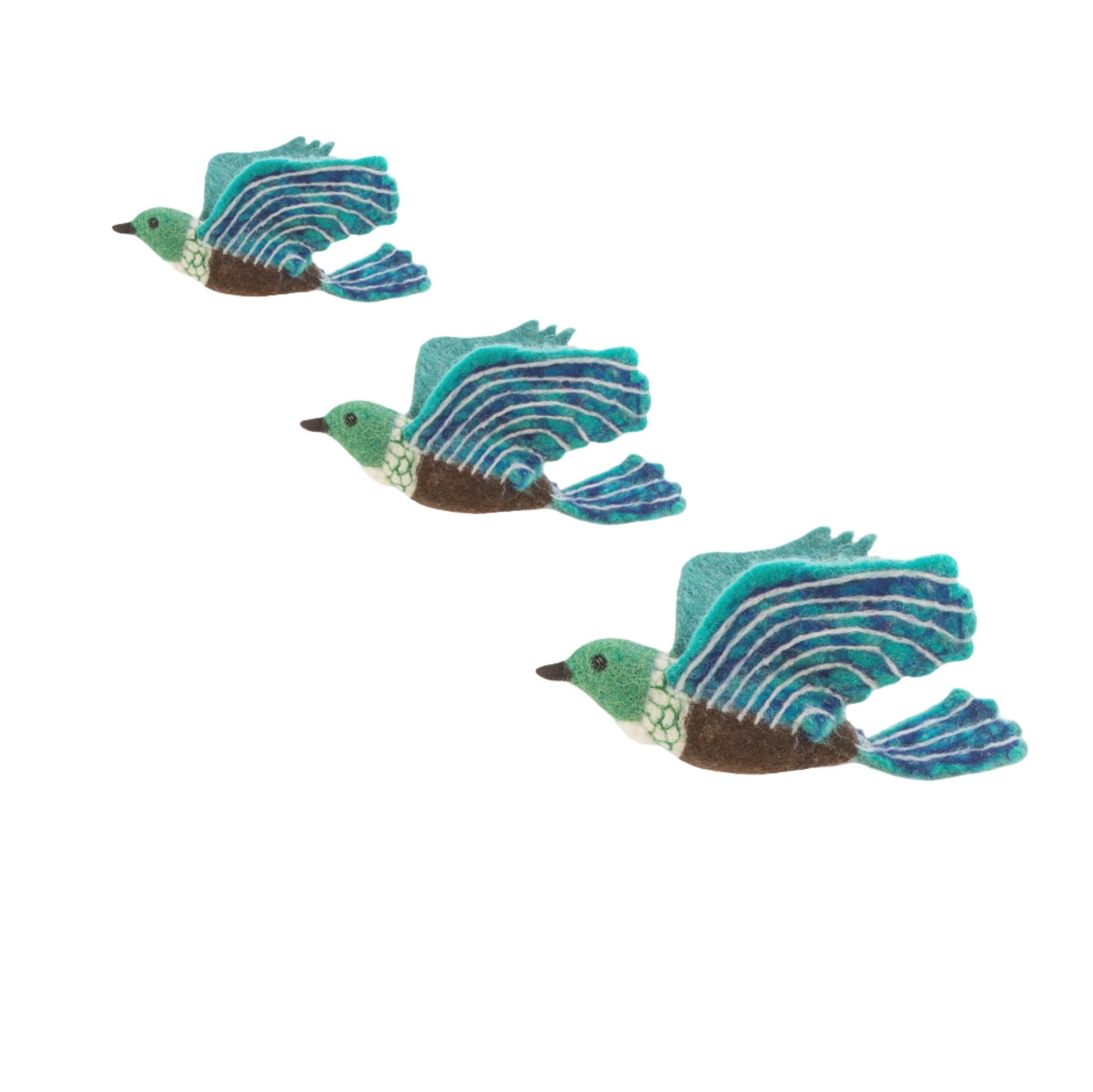Felt Flying Wall Trio - Tui