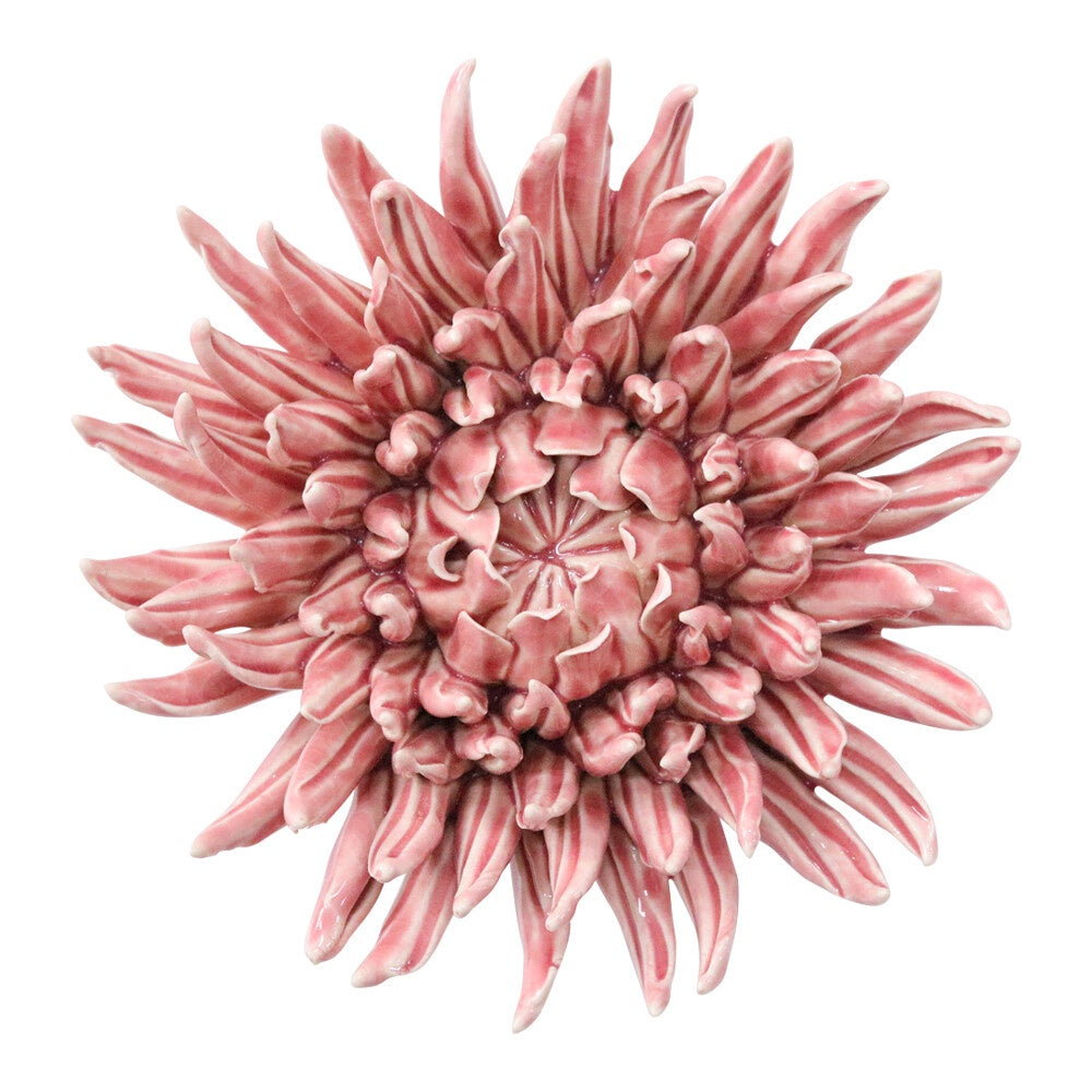 Ceramic Flower Chrysanthemum - Pink