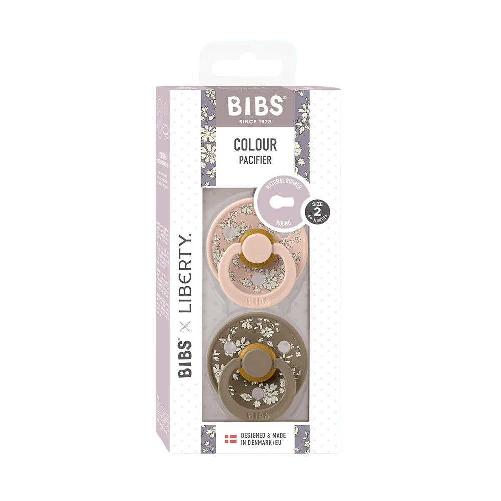 BIBS X LIBERTY Round Pacifier 2 Pack - Capel Blush Mix