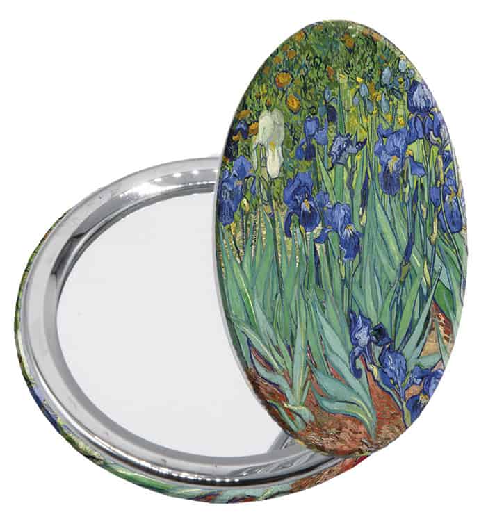 Fridolin Pocket Mirror - Van Gogh, Irises