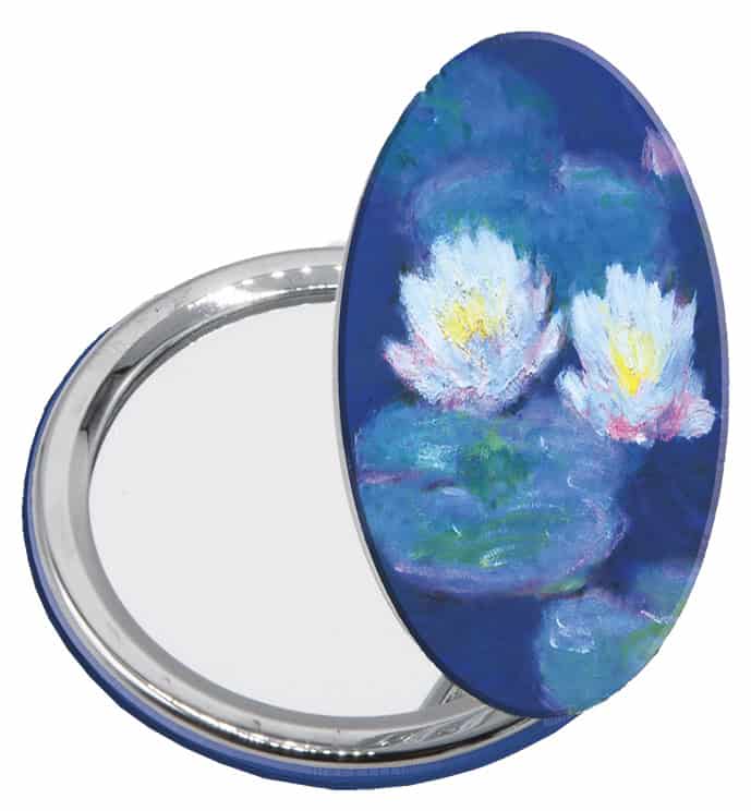 Fridolin Pocket Mirror - Monet, Waterlillies