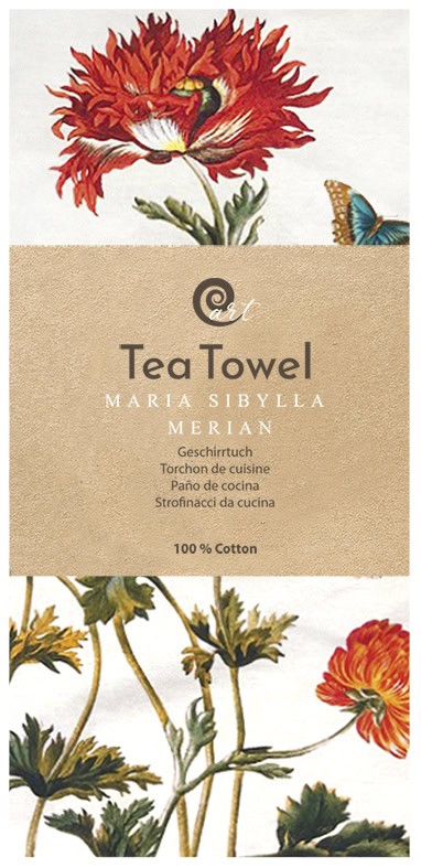 Art Tea Towel - Merian Flowers