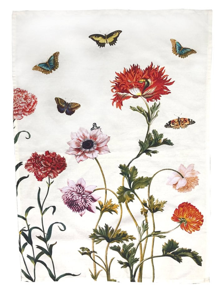 Art Tea Towel - Merian Flowers