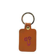 Willy Leather Key Fob - Burnt Orange