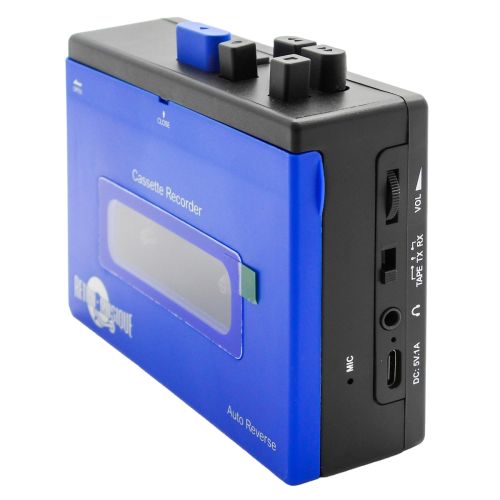 Retro Cassette Player Set - Back to the 60s, 70s & 80s Blue