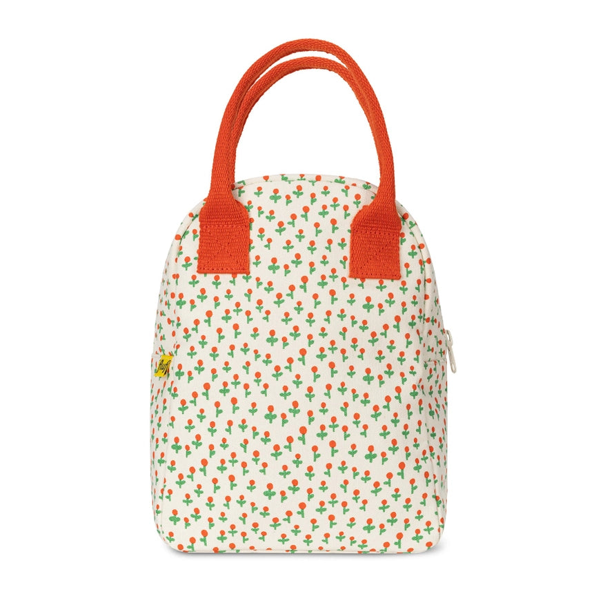 Zipper Lunch Bag - Tiny Roses