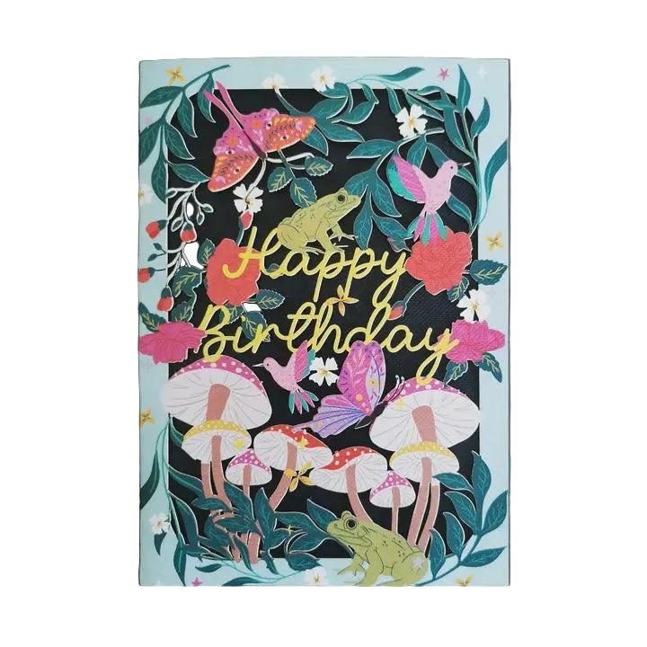 Cut Art Card - Happy Birthday Forest