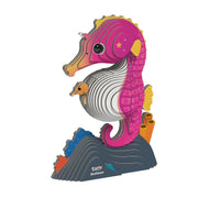 3D Cardboard Model Kit - Seahorse