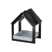 Hanging Bird Feeder - Dark Grey & White