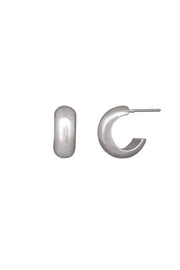 Nina Hoop Earrings - Silver