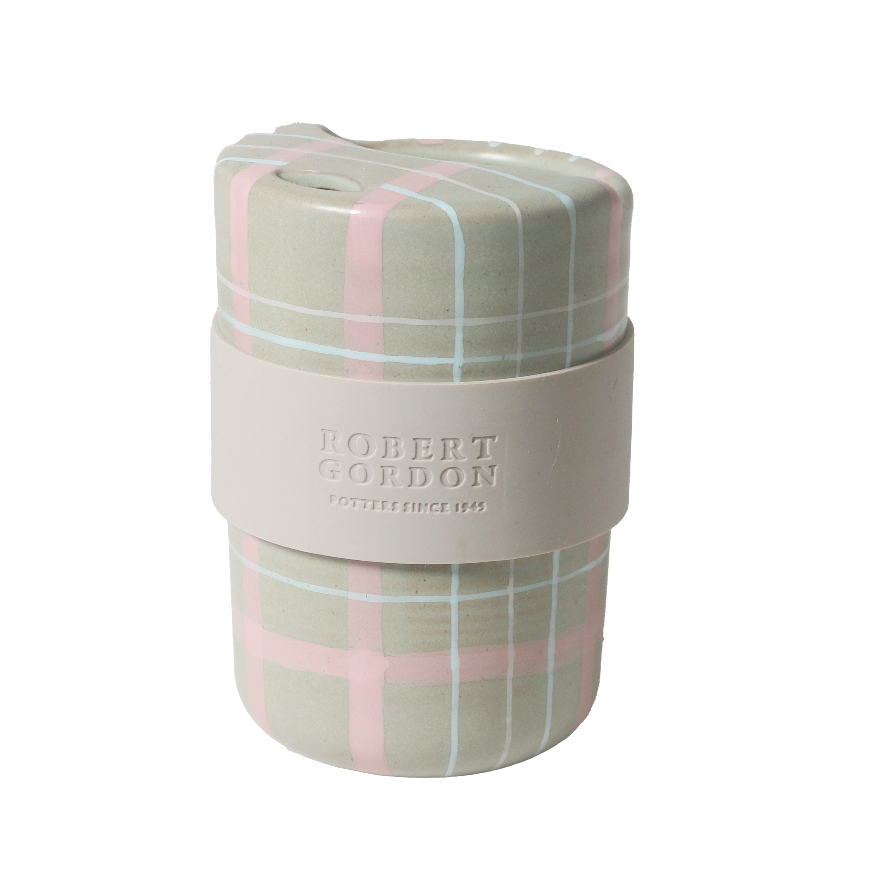 Ceramic Travel Mug 350ml - Sage & Blush