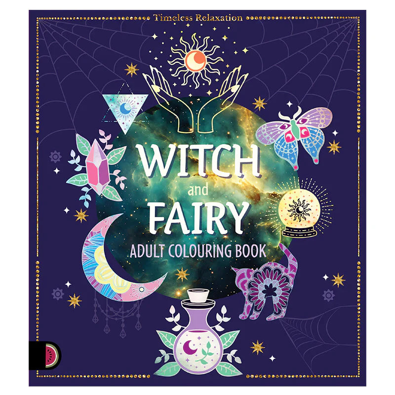 Adult Colouring Book - Witch & Fairy
