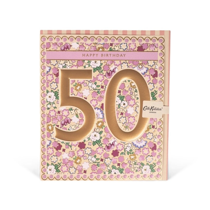 50th Birthday Cath Kidston Card