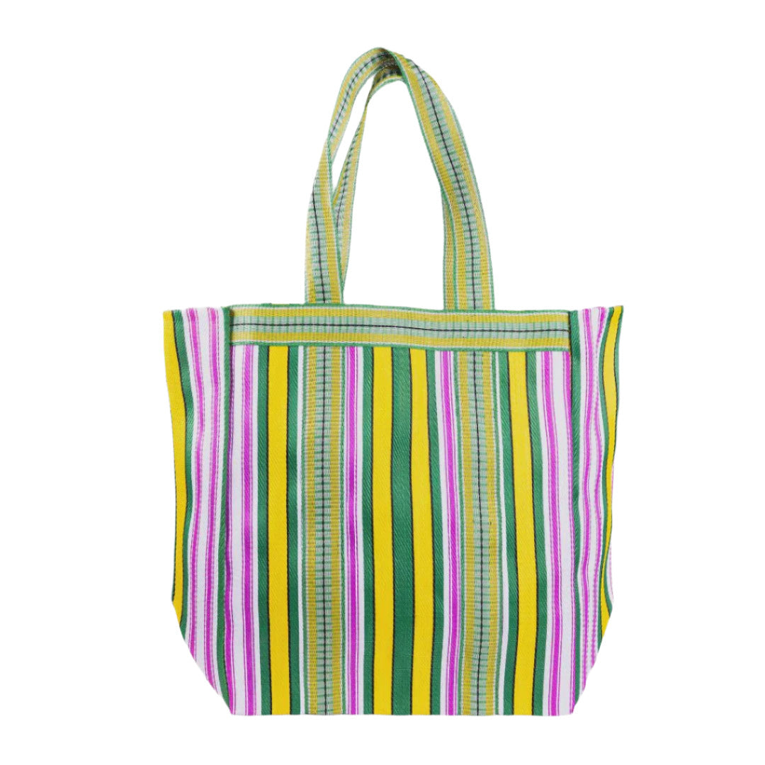 Biarritz Yellow Green Beach Bag