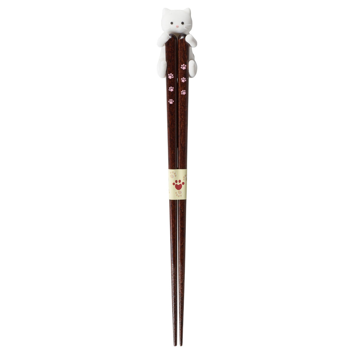 Chopsticks with Cat Holder - White Cat