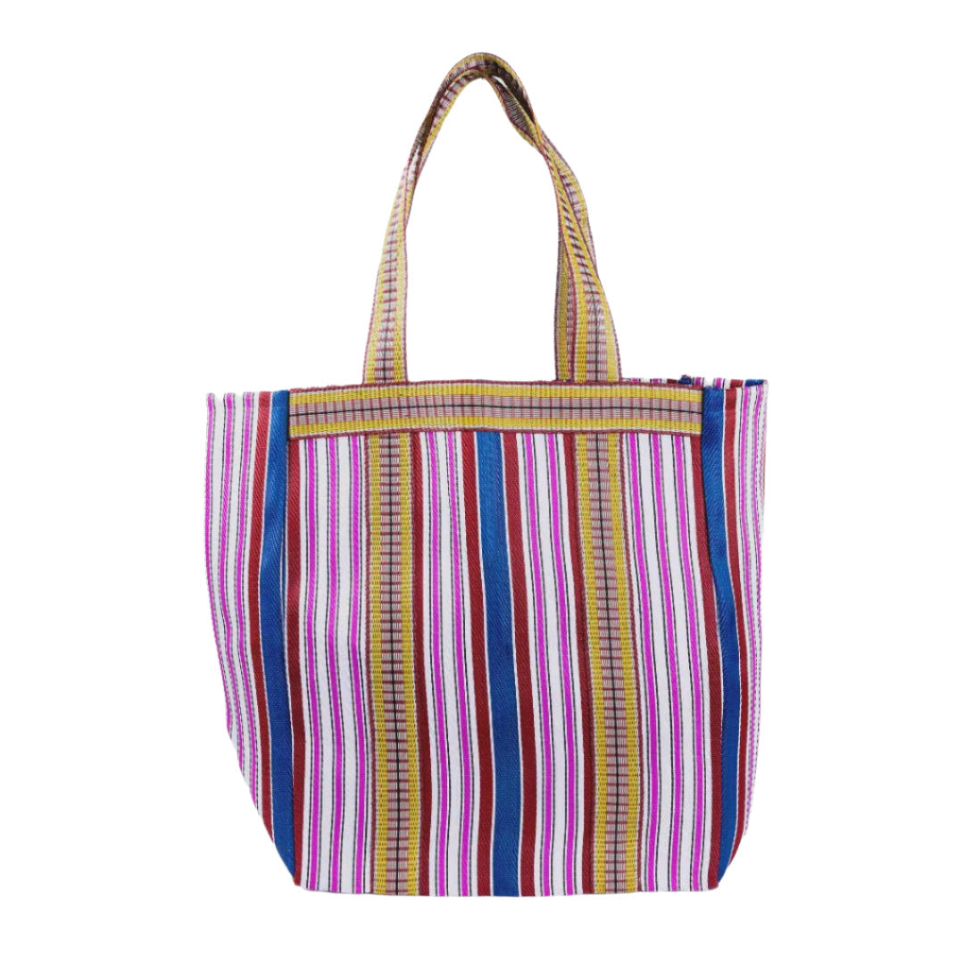 Beach Bag Medium - Monaco Pink, Raspberry, Navy