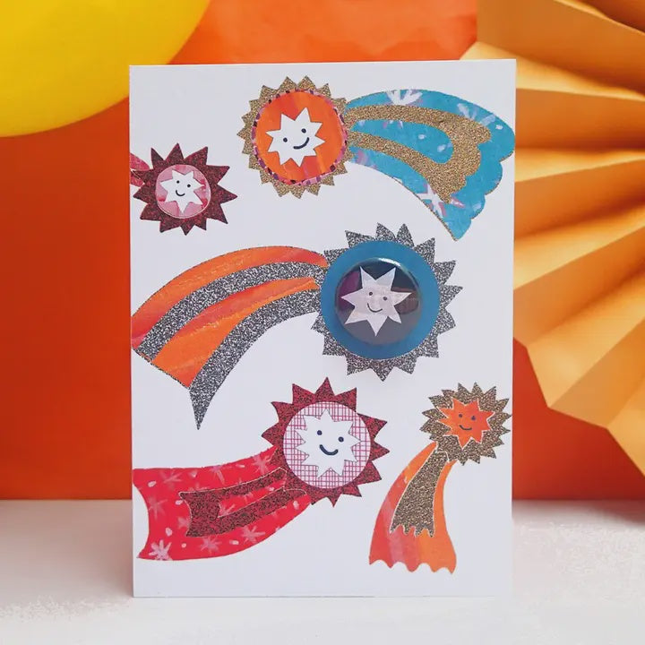 Card With Badge - Shooting Stars
