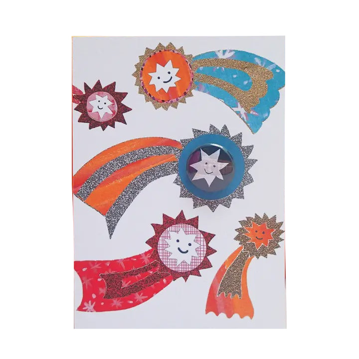 Card With Badge - Shooting Stars