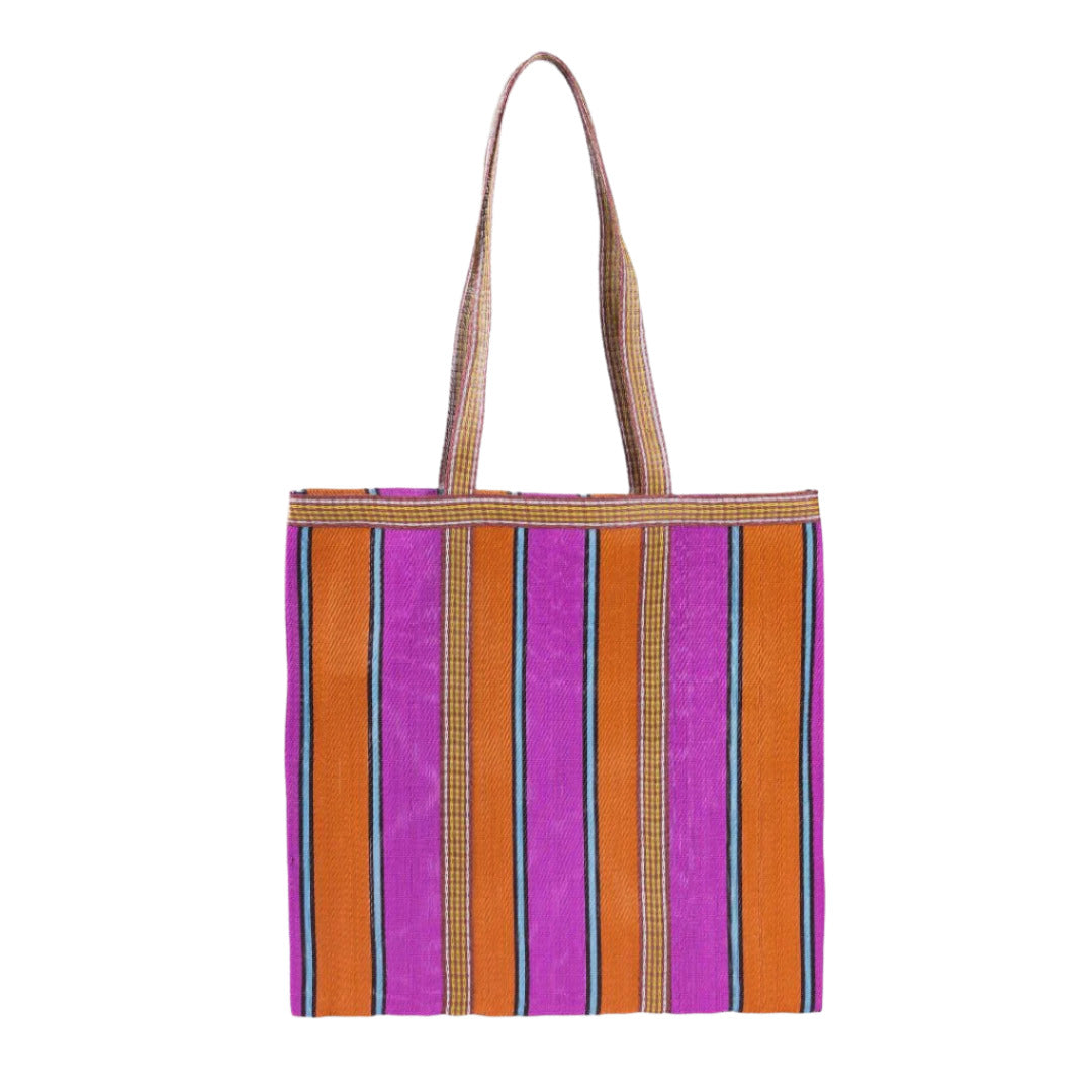 Tote Bag - St Tropez Orange Fuchsia