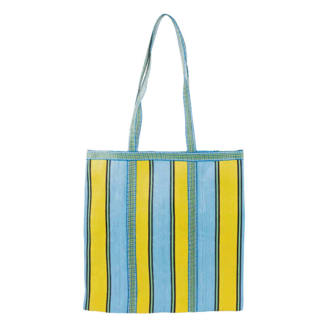 Tote Bag - Belle Ile Yellow Aqua