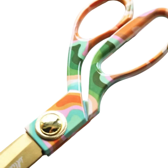 Designer Scissors - Marbled Rainbow
