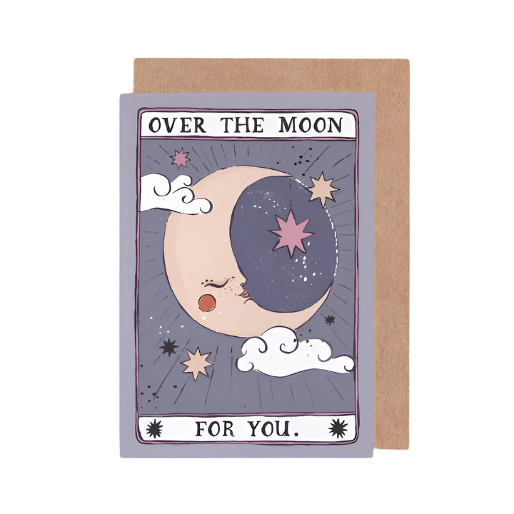 Over the Moon Card