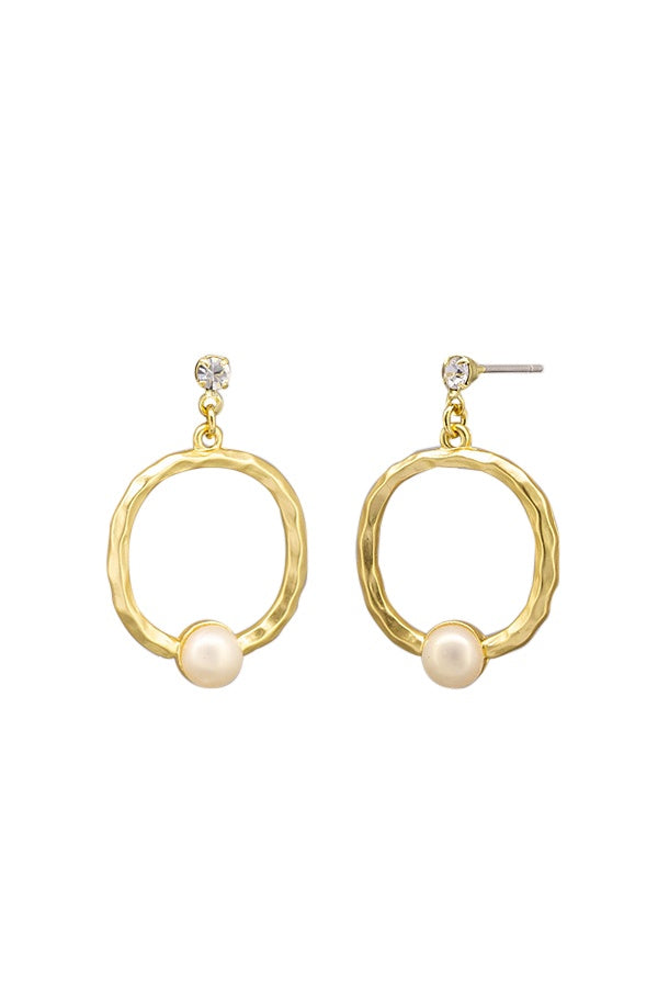Pearl Natalia Earrings - Gold