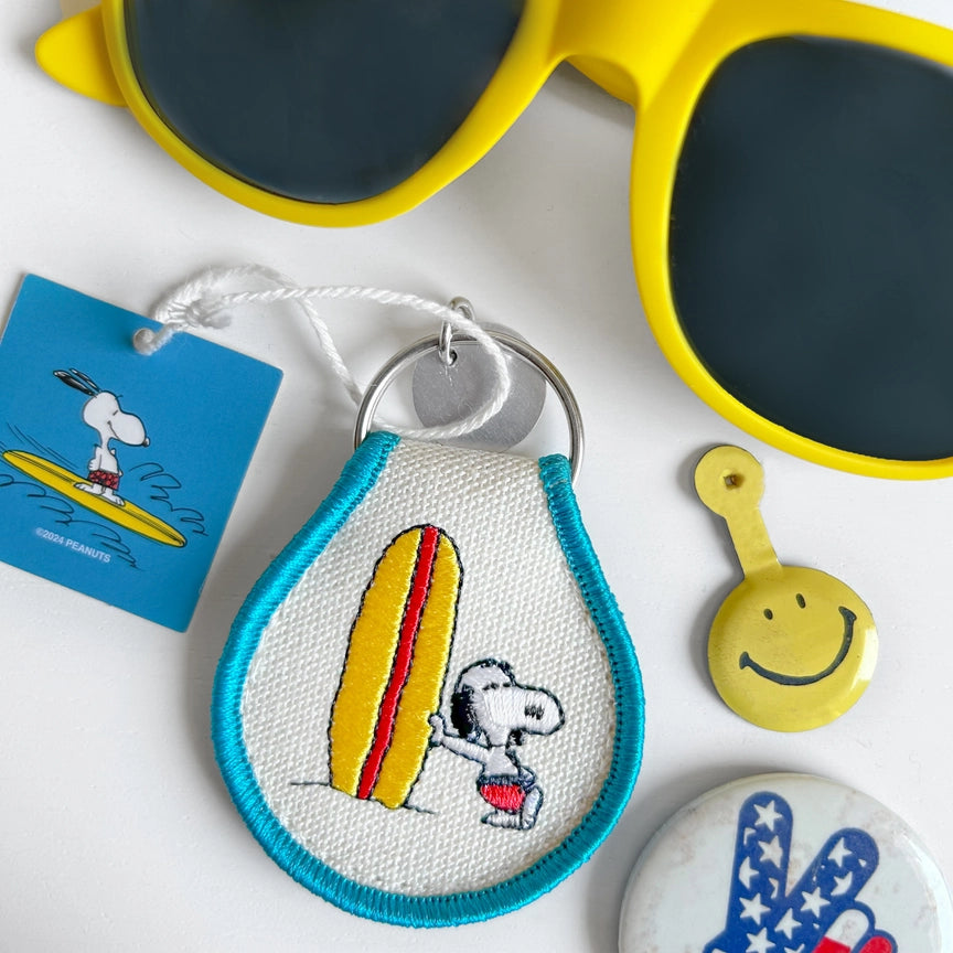 Patch Keychain - Snoopy Surf