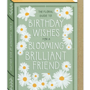 Blooming Brilliant Friend - Luxury Birthday card