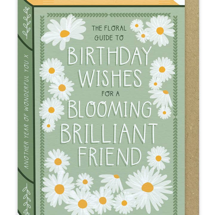 Blooming Brilliant Friend - Luxury Birthday card