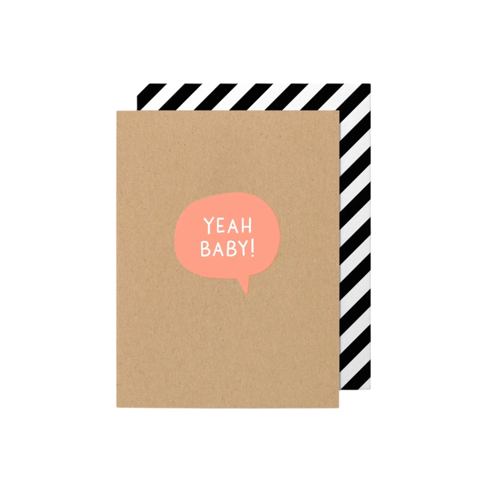 Yeah Baby Fluro Card