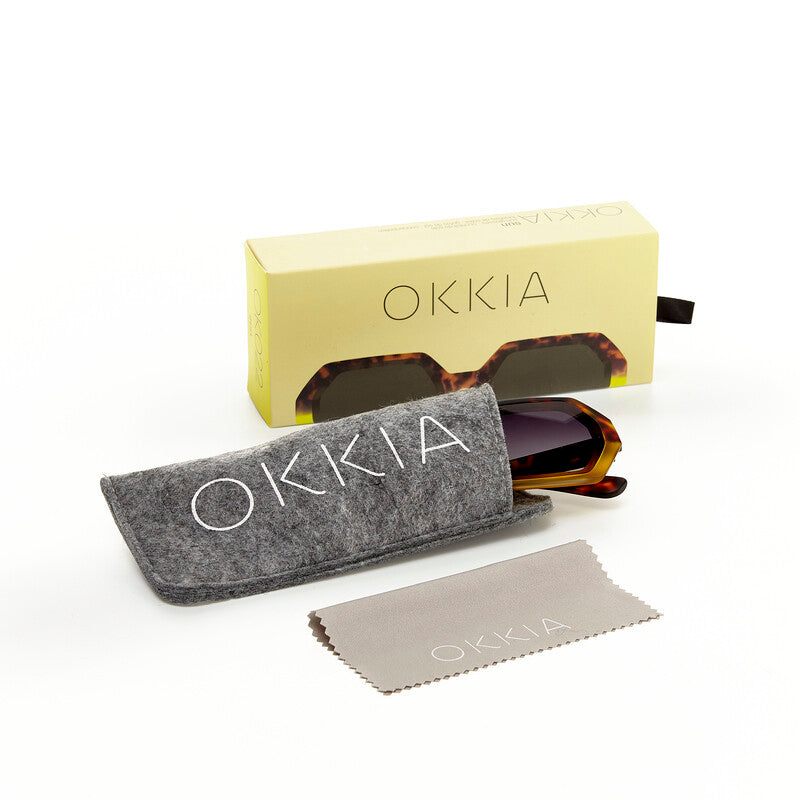 Okkia Sunglasses - Andrea Havana Yellow