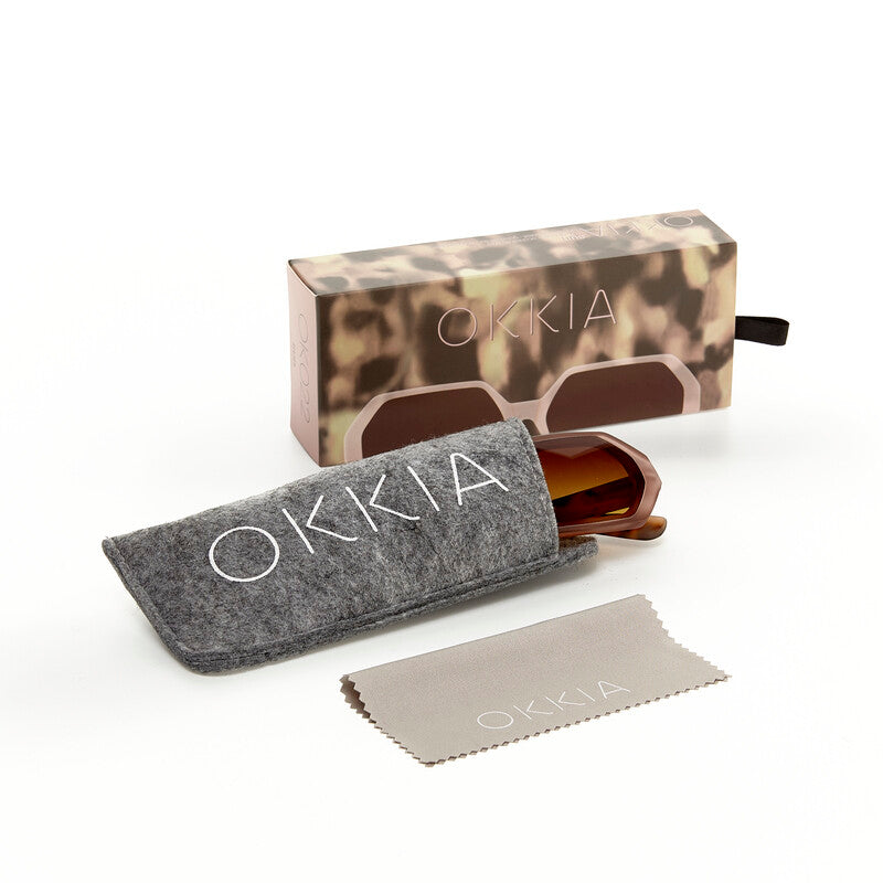 Okkia Sunglasses - Andrea Pink Havana