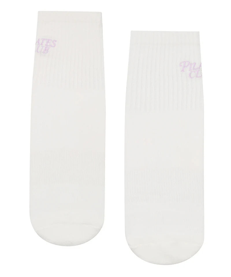 Crew Grip Socks - Pilates Club Ivory
