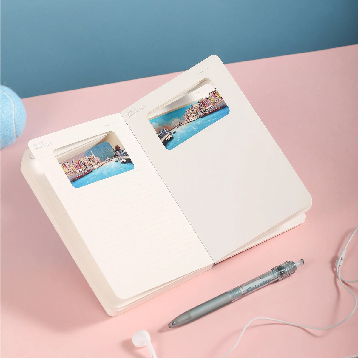 3D Paper Art Notebook - Amsterdam