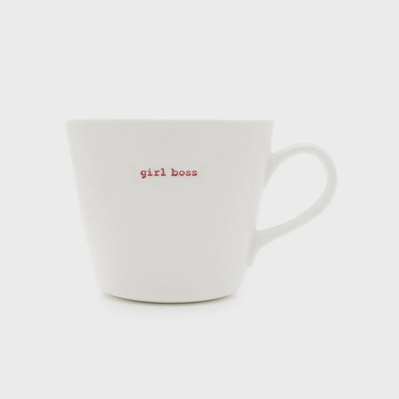 Word Bucket Mug - Girl Boss