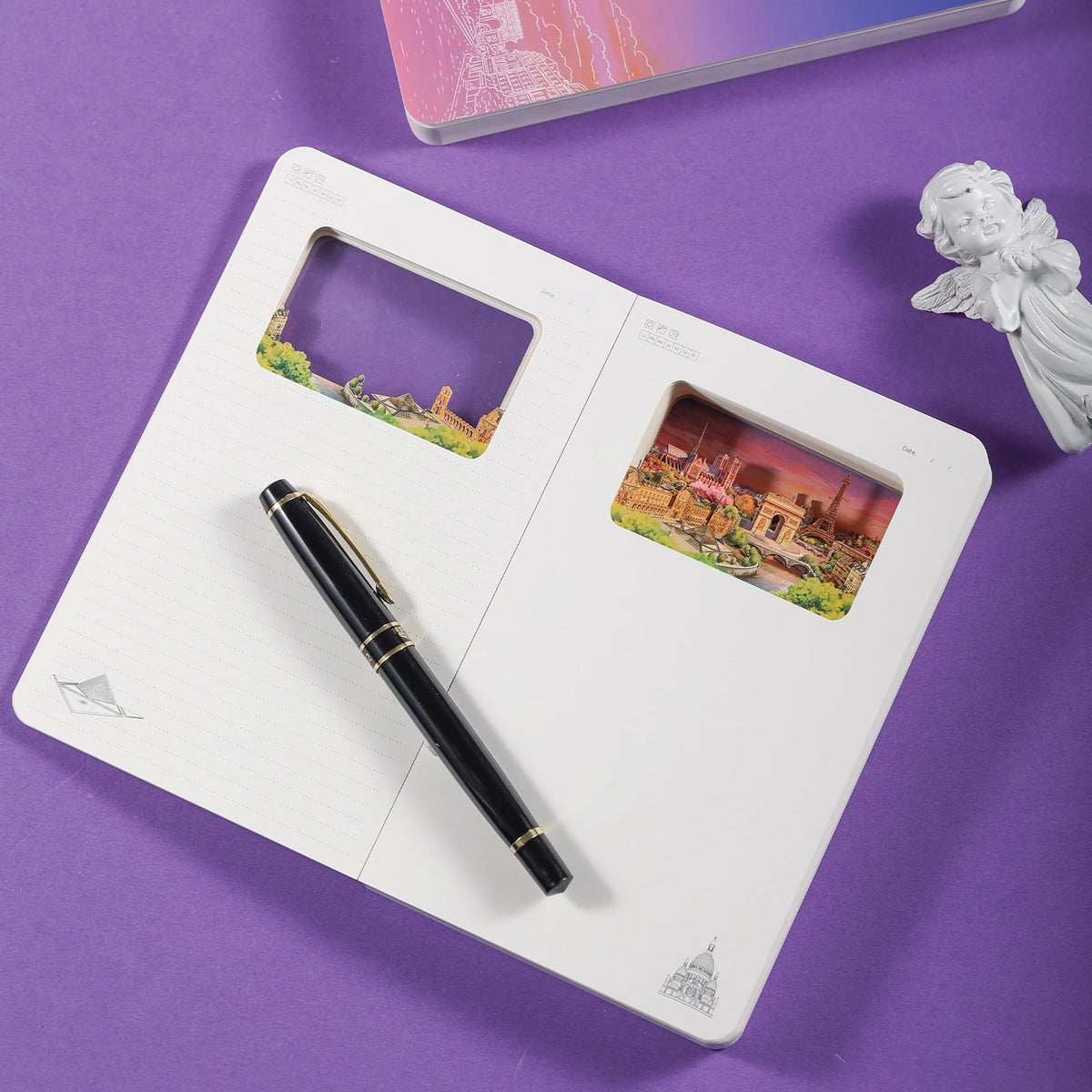 3D Paper Art Notebook - Paris