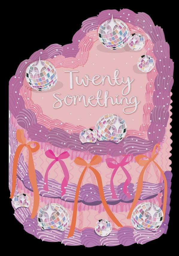 Twenty Something Cake Foiled Card