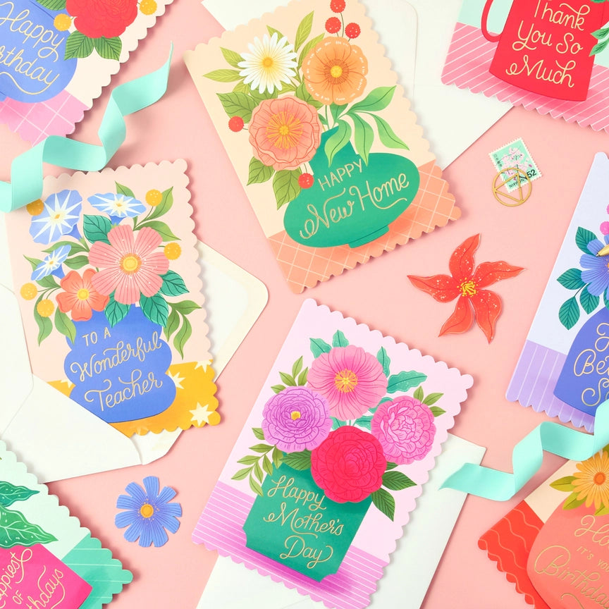 Wonderful Teacher Vase Card