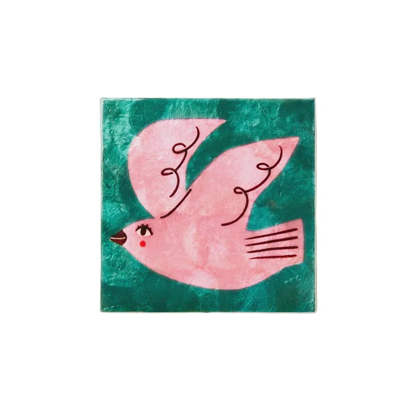 Capiz Shell Art Tile - Superette - Bird